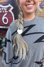 Load image into Gallery viewer, White Rock Ponytail Holder - Mavictoria Designs Hot Press Express
