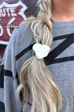 Load image into Gallery viewer, White Rock Ponytail Holder - Mavictoria Designs Hot Press Express
