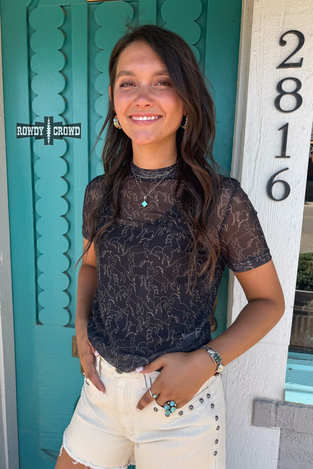 Lariat Mesh Top - Mavictoria Designs Hot Press Express