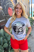 Load image into Gallery viewer, Happy Hereford Tee- GREY - Mavictoria Designs Hot Press Express
