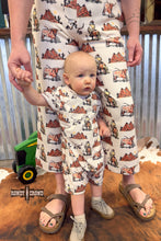 Load image into Gallery viewer, West Texas Short Onesie - Mavictoria Designs Hot Press Express
