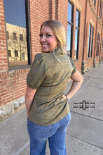 Load image into Gallery viewer, OLIVE- Calaboose Top - Mavictoria Designs Hot Press Express
