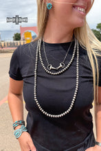 Load image into Gallery viewer, Buckaroo Pearl Necklace - Mavictoria Designs Hot Press Express
