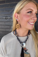 Load image into Gallery viewer, Aztec Cowgirl Earrings - Mavictoria Designs Hot Press Express
