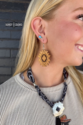 Aztec Cowgirl Earrings - Mavictoria Designs Hot Press Express