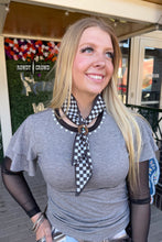 Load image into Gallery viewer, Cowboy Checkered Scarf - Mavictoria Designs Hot Press Express
