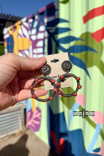 Red Hondo Earrings - Mavictoria Designs Hot Press Express