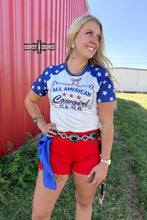 Load image into Gallery viewer, All American Cowgirl Tee - Mavictoria Designs Hot Press Express
