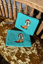Load image into Gallery viewer, Hey Cowboy Cosmetic Bag - Mavictoria Designs Hot Press Express
