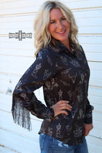 Load image into Gallery viewer, Desert Fringe Button Up - Mavictoria Designs Hot Press Express
