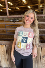 Load image into Gallery viewer, Cowboy Check Tee - Mavictoria Designs Hot Press Express
