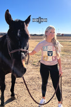 Load image into Gallery viewer, Cowboy Check Tee - Mavictoria Designs Hot Press Express
