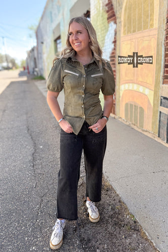 OLIVE- Calaboose Top - Mavictoria Designs Hot Press Express