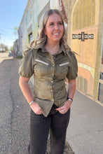 Load image into Gallery viewer, OLIVE- Calaboose Top - Mavictoria Designs Hot Press Express
