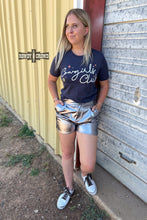 Load image into Gallery viewer, Marfa Metallic Shorts - Mavictoria Designs Hot Press Express
