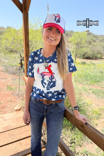 Americana Bronc Tee - Mavictoria Designs Hot Press Express