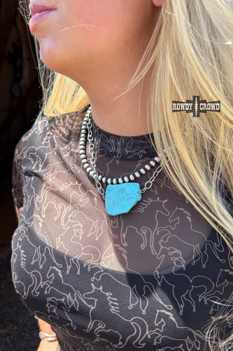 Tulsa Turquoise Necklace - Mavictoria Designs Hot Press Express