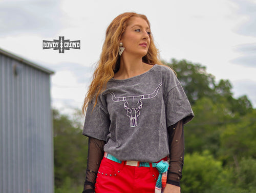 Lone Star Steer Top - Mavictoria Designs Hot Press Express