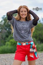 Load image into Gallery viewer, Lone Star Steer Top - Mavictoria Designs Hot Press Express
