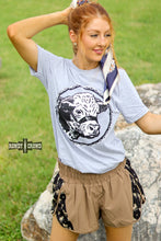 Load image into Gallery viewer, Happy Hereford Tee- GREY - Mavictoria Designs Hot Press Express
