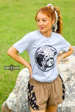 Load image into Gallery viewer, Happy Hereford Tee- GREY - Mavictoria Designs Hot Press Express
