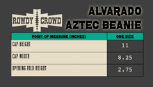 Load image into Gallery viewer, Alvarado Aztec Beanie - Mavictoria Designs Hot Press Express
