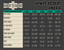 Load image into Gallery viewer, Howdy Desert Onesie - Mavictoria Designs Hot Press Express

