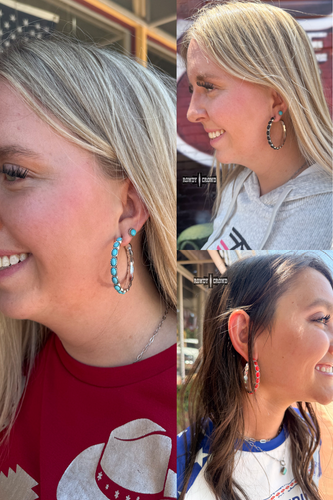 Ringling Hoop Earrings - Mavictoria Designs Hot Press Express
