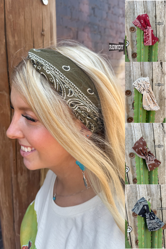 Bandit Bandana Headbands - Mavictoria Designs Hot Press Express