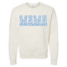 Load image into Gallery viewer, 'Blue &amp; White Chinoiserie 'Mama' Crewneck Sweatshirt - Mavictoria Designs Hot Press Express
