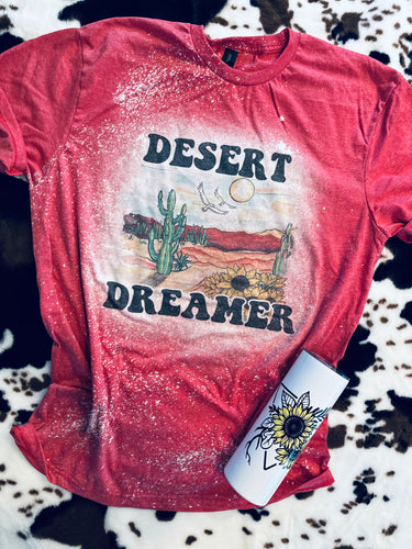 Bleached desert dreamer graphic tee or sweatshirt - Mavictoria Designs Hot Press Express