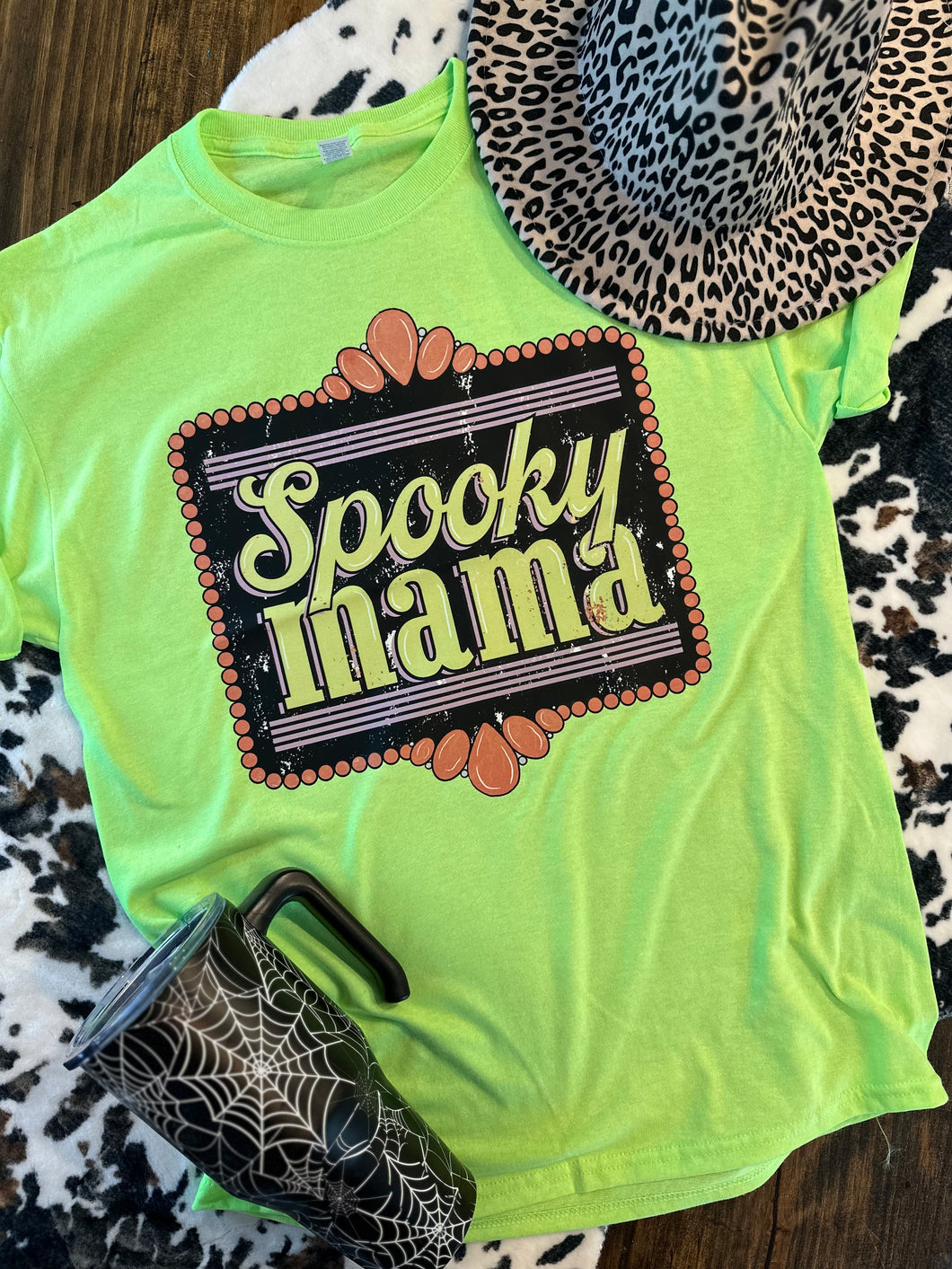 Spooky Mama Halloween graphic tee - Mavictoria Designs Hot Press Express