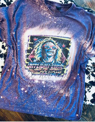 Bleached Beetlejuice daylight come and me wanna go home graphic tee or sweatshirt graphic tee or sweatshirt - Mavictoria Designs Hot Press Express