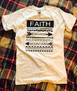 Faith can move mountains custom bella canvas tshirt. Fair isle like t-shirt. - Mavictoria Designs Hot Press Express