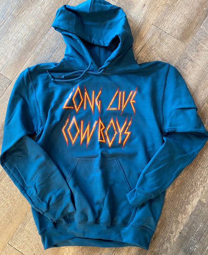 Teal Long Live Cowboys sweatshirt. Unisex. Custom shirt. - Mavictoria Designs Hot Press Express
