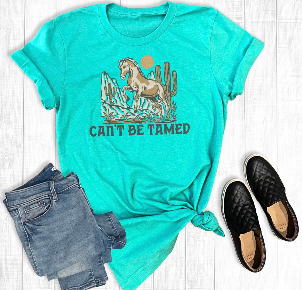 Can’t be tamed western graphic tee - Mavictoria Designs Hot Press Express