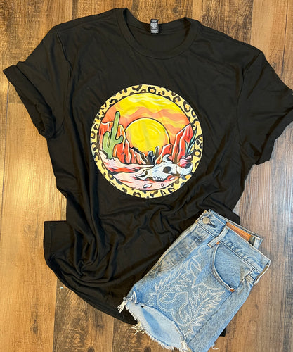 Desert graphic tee - Mavictoria Designs Hot Press Express