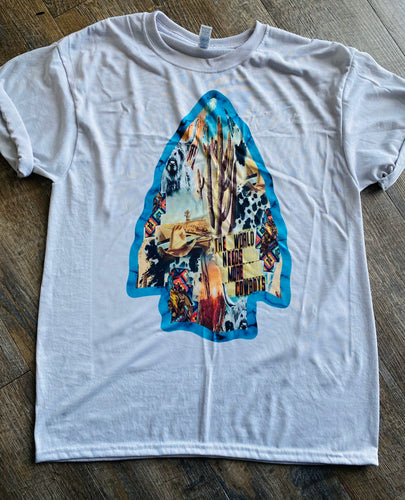 The world needs more cowboys arrowhead tee. graphic hoodie tee crew or long sleeve - Mavictoria Designs Hot Press Express