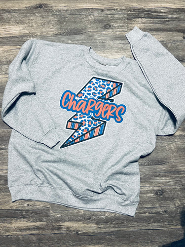 Chargers Bolt. Mommy Daddy & me shirts. Graphic tees. - Mavictoria Designs Hot Press Express