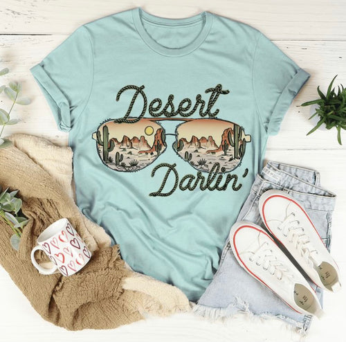 Desert Darlin’ custom tee women’s graphic tee - Mavictoria Designs Hot Press Express