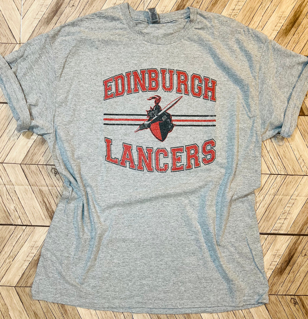 Edinburgh Lancers spirit wear graphic tee - Mavictoria Designs Hot Press Express