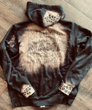 Load image into Gallery viewer, Leopard MAMA leopard sleeves patches charcoal graphic jacket - Mavictoria Designs Hot Press Express
