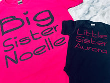 Load image into Gallery viewer, Big Sister Custom Graphic Tee - Mavictoria Designs Hot Press Express
