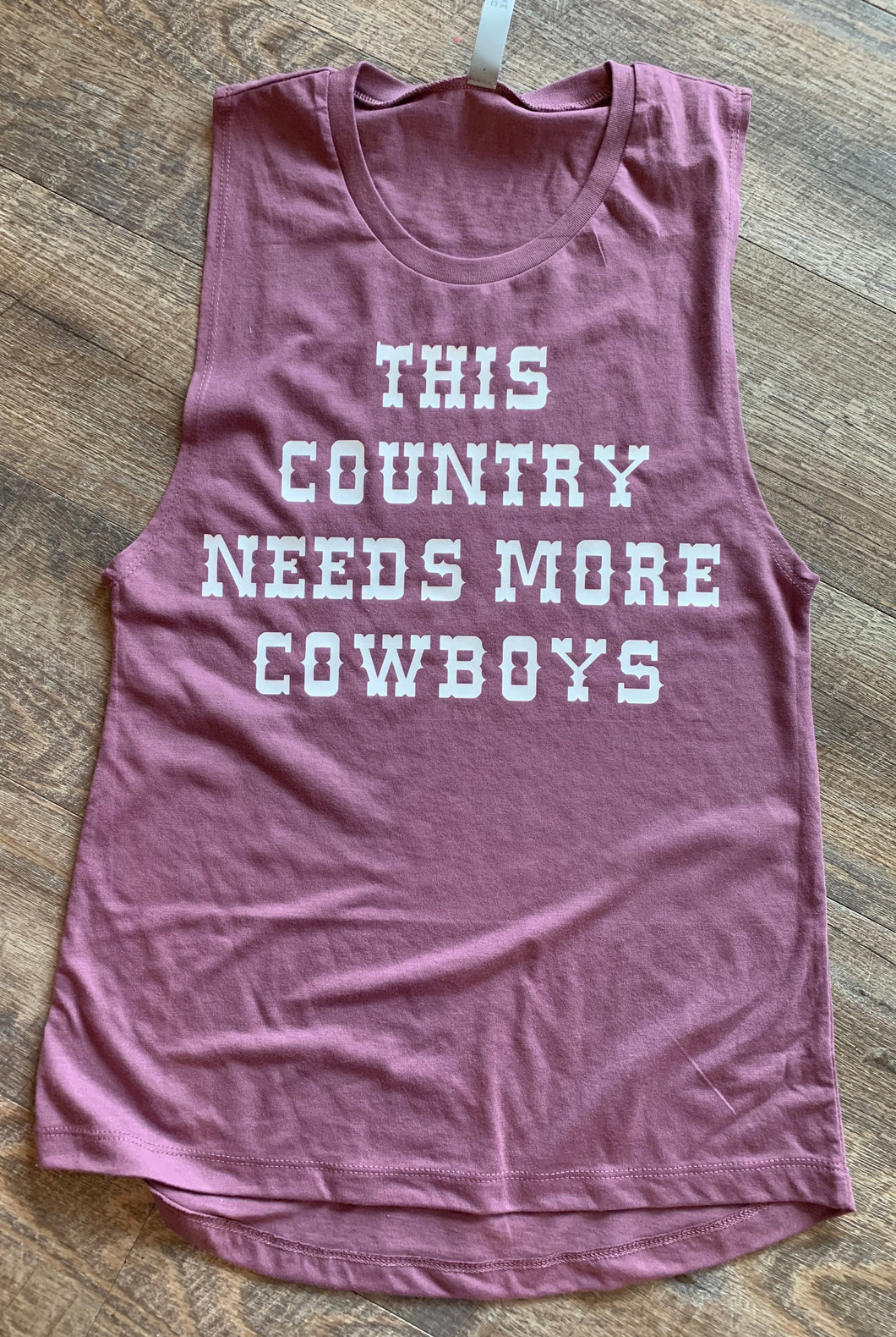 This country needs more cowboys graphic tee long sleeve crew or hoodie - Mavictoria Designs Hot Press Express