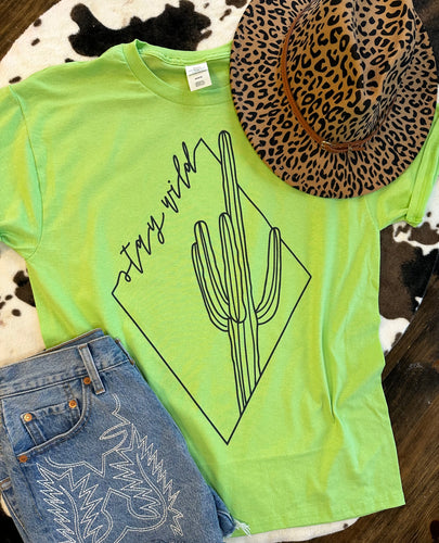 Stay Wild women’s graphic tee - Mavictoria Designs Hot Press Express