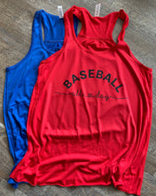Load image into Gallery viewer, Baseball all day graphic women’s tank top - Mavictoria Designs Hot Press Express

