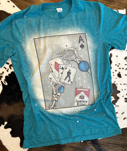 Cowboy Killer bleached graphic tee - Mavictoria Designs Hot Press Express