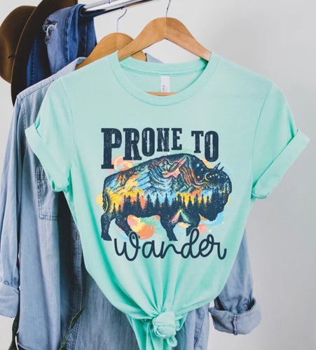 Prone to wonder- ox graphic tee, long sleeve, crew, or hoodie - Mavictoria Designs Hot Press Express