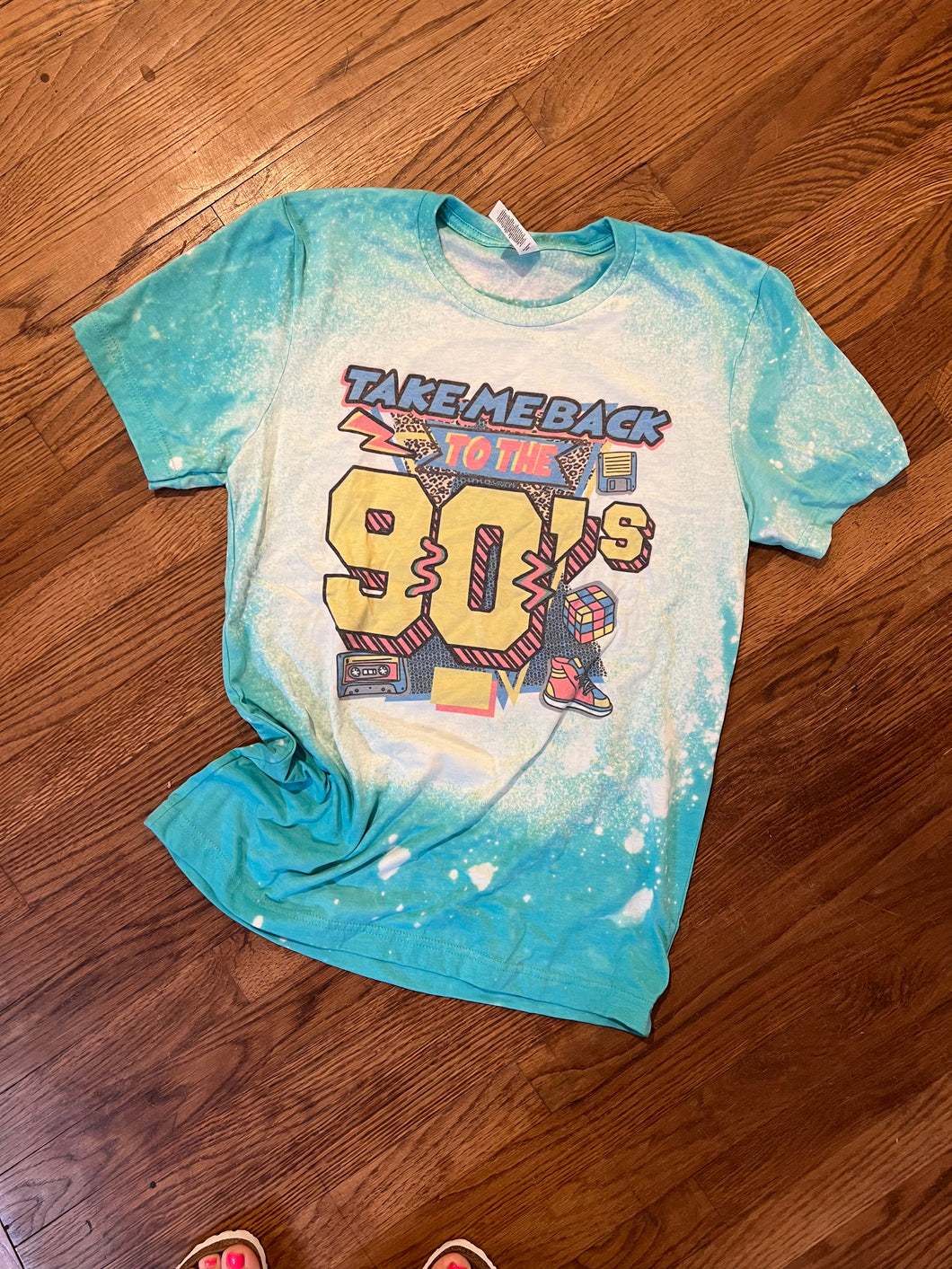 Take me back to the 90’s bleached graphic tee - Mavictoria Designs Hot Press Express