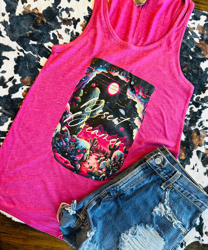 Desert dreamer western graphic tank - Mavictoria Designs Hot Press Express